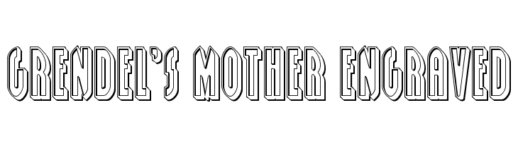 Grendel's Mother Engraved  Fuentes Gratis Descargar