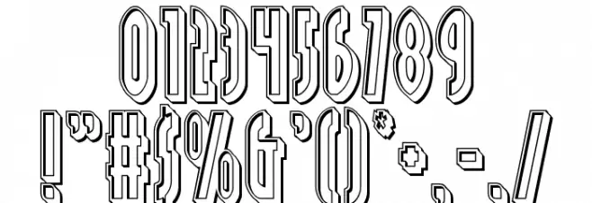 Grendel's Mother Engraved Font OTHER CHARS
