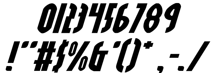 Grendel's Mother Exp Italic Font OTHER CHARS