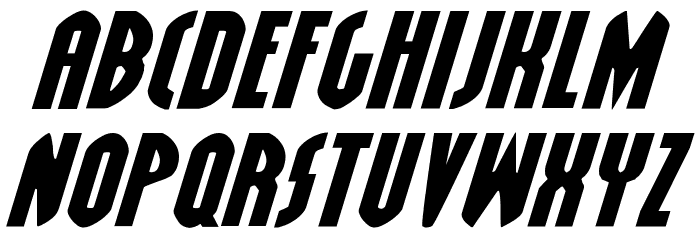 Grendel's Mother Exp Italic Font LOWERCASE