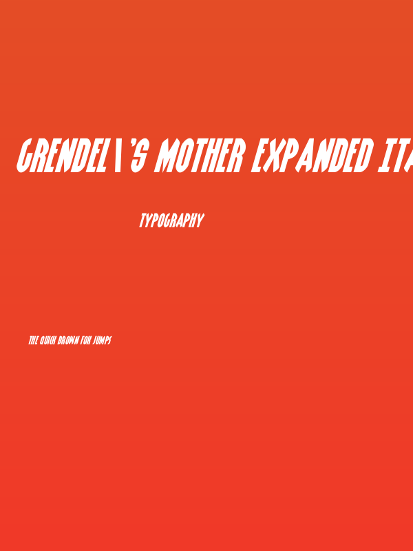 Grendel's Mother Expanded Ital Poster