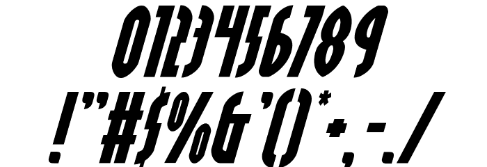 Grendel's Mother Expanded Italic Font OTHER CHARS