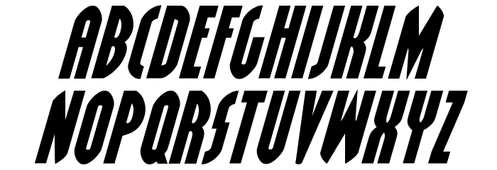 Grendel's Mother Expanded Italic Font LOWERCASE