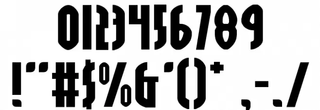 Grendel's Mother Expanded Font OTHER CHARS