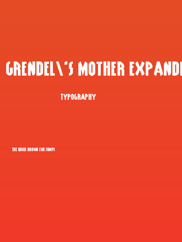 Grendel's Mother Expanded Poster