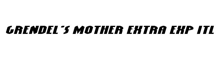 Grendel's Mother Extra Exp Itl  font caratteri gratis