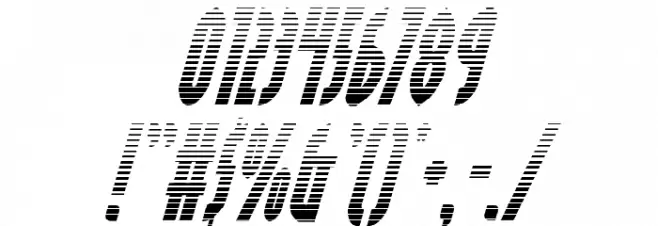 Grendel's Mother Gradient Italic Font OTHER CHARS