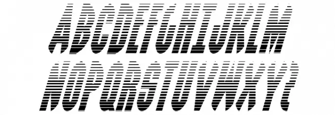 Grendel's Mother Gradient Italic Schriftart Groß