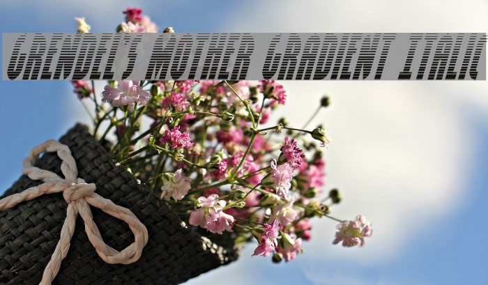 Grendel's Mother Gradient Italic Font examples