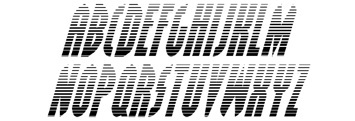 Grendel's Mother Gradient Italic Font LOWERCASE