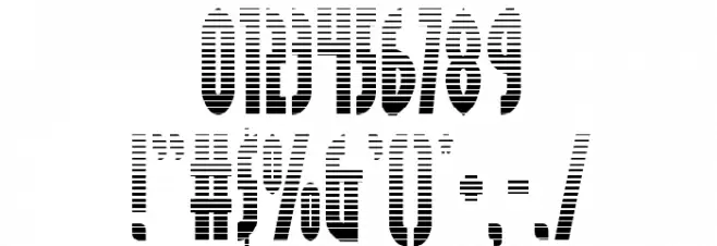 Grendel's Mother Gradient Font OTHER CHARS