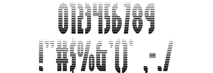 Grendel's Mother Gradient Font OTHER CHARS