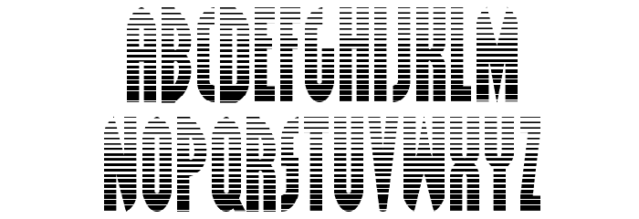Grendel's Mother Gradient Font LOWERCASE