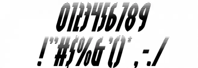 Grendel's Mother Halftone Ital Font OTHER CHARS
