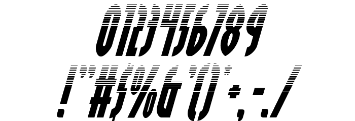 Grendel's Mother Halftone Italic Font OTHER CHARS