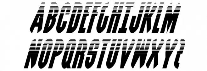 Grendel's Mother Halftone Italic Polices MAJUSCULES