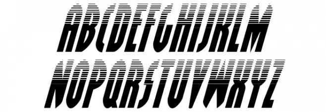 Grendel's Mother Halftone Italic Schriftart Kleinbuchstaben