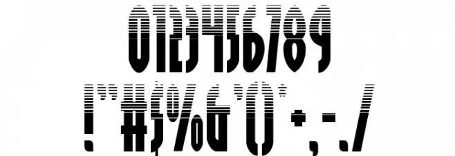 Grendel's Mother Halftone Font OTHER CHARS