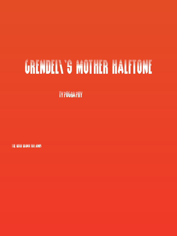 Grendel's Mother Halftone Poster