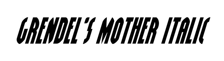 Grendel's Mother Italic  les polices de caractères gratuit tlcharger