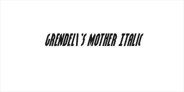 Grendel's Mother Italic Logo