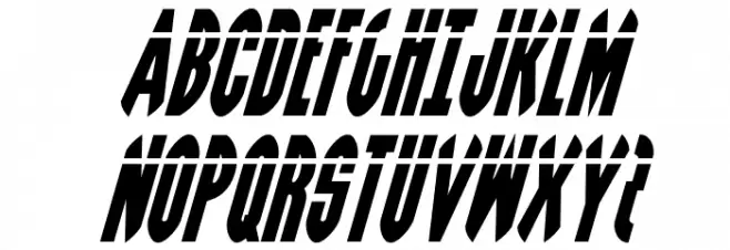 Grendel's Mother Laser Italic Caratteri MAIUSCOLE