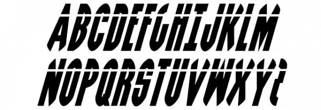 Grendel's Mother Laser Italic फ़ॉन्ट अपरकेस