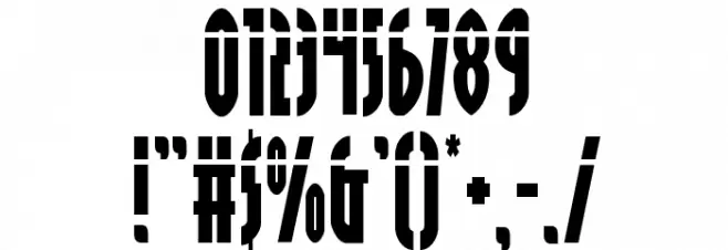 Grendel's Mother Laser Font OTHER CHARS