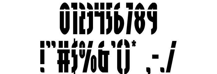 Grendel's Mother Laser Font OTHER CHARS