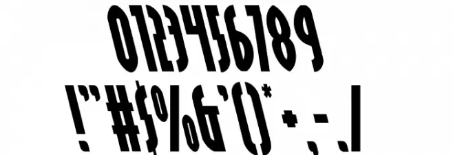 Grendel's Mother Leftalic Font OTHER CHARS