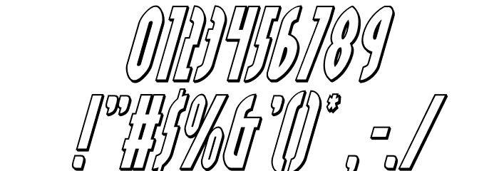Grendel's Mother Outline Ital Font OTHER CHARS