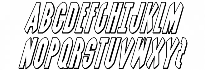 Grendel's Mother Outline Italic フォント 大文字