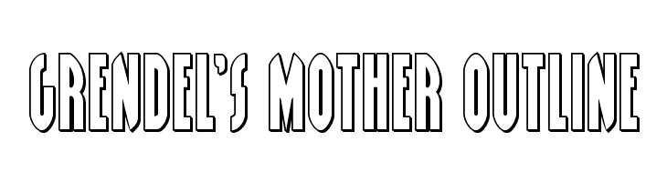 Grendel's Mother Outline  les polices de caractères gratuit tlcharger