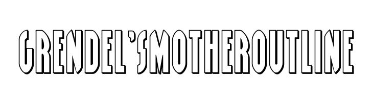 Grendel's Mother Outline  免费字体下载