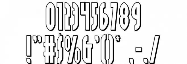 Grendel's Mother Outline Font OTHER CHARS