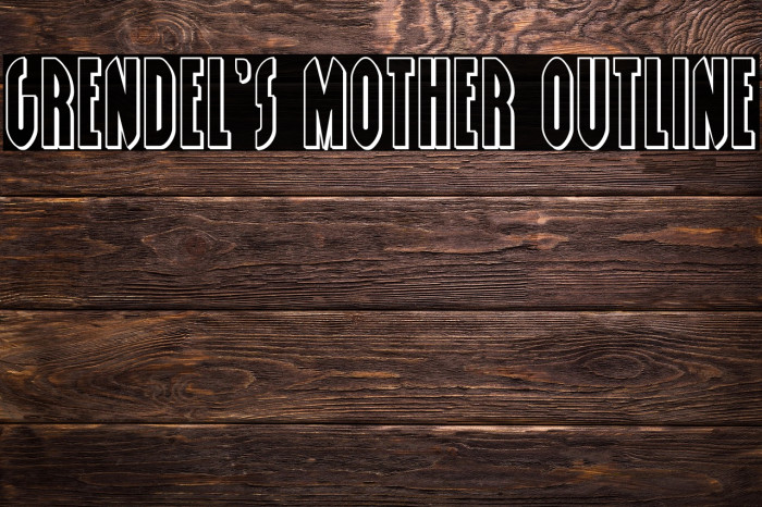 Grendel's Mother Outline Example 2