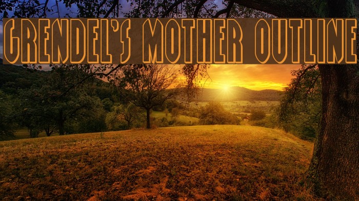 Grendel's Mother Outline Example 2