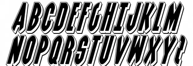 Grendel's Mother Punch Italic Schriftart Groß