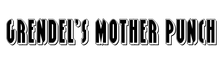 Grendel's Mother Punch  フリーフォントのダウンロード