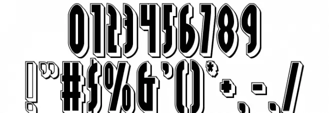 Grendel's Mother Punch Font OTHER CHARS