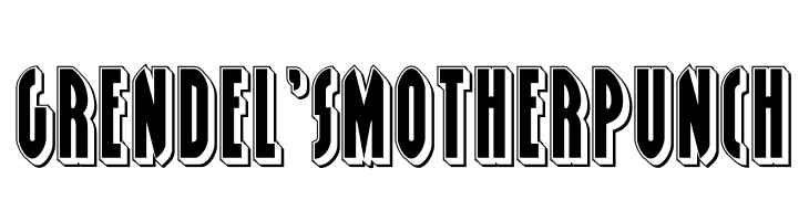 Grendel's Mother Punch  Frei Schriftart Herunterladen