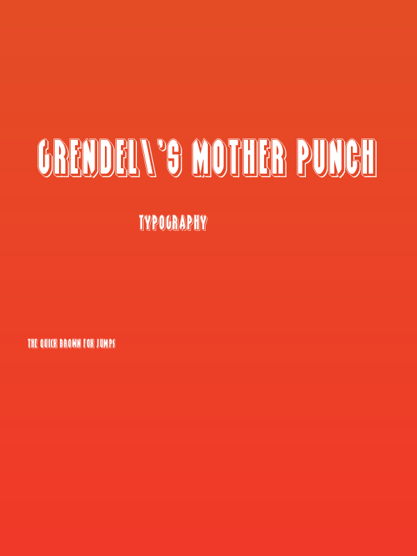 Grendel's Mother Punch Poster