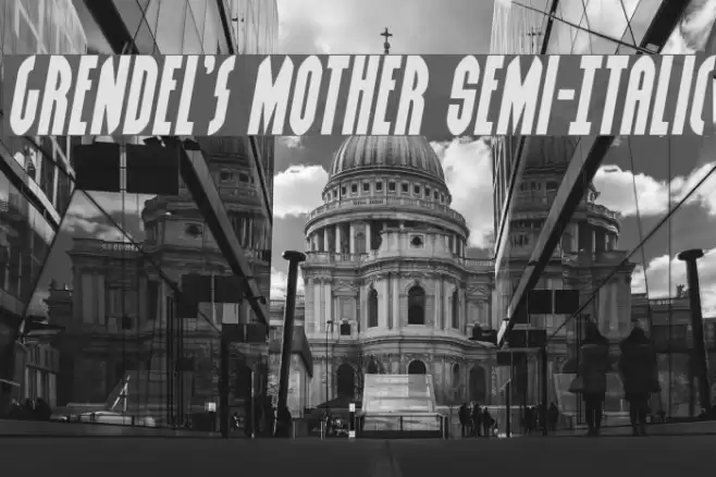Grendel's Mother Semi-Italic Font examples