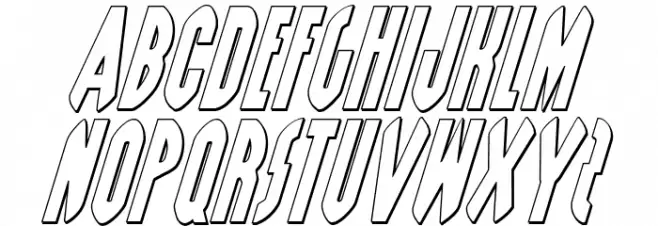Grendel's Mother Shadow Italic Polices MAJUSCULES