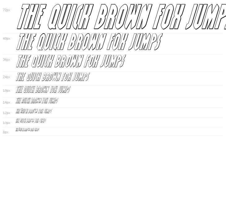 Grendel's Mother Shadow Italic Waterfall