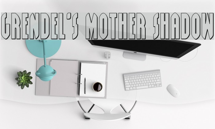 Grendel's Mother Shadow Font examples