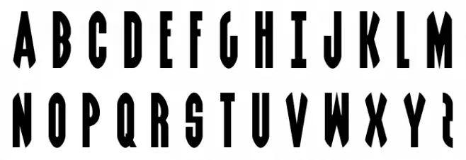 Grendel's Mother Title フォント 大文字