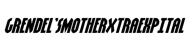Grendel's Mother XtraExp Ital  Frei Schriftart Herunterladen