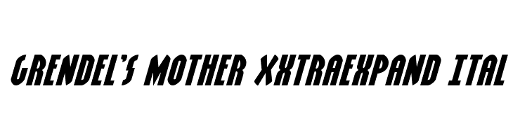Grendel's Mother XxtraExpand Ital  font caratteri gratis