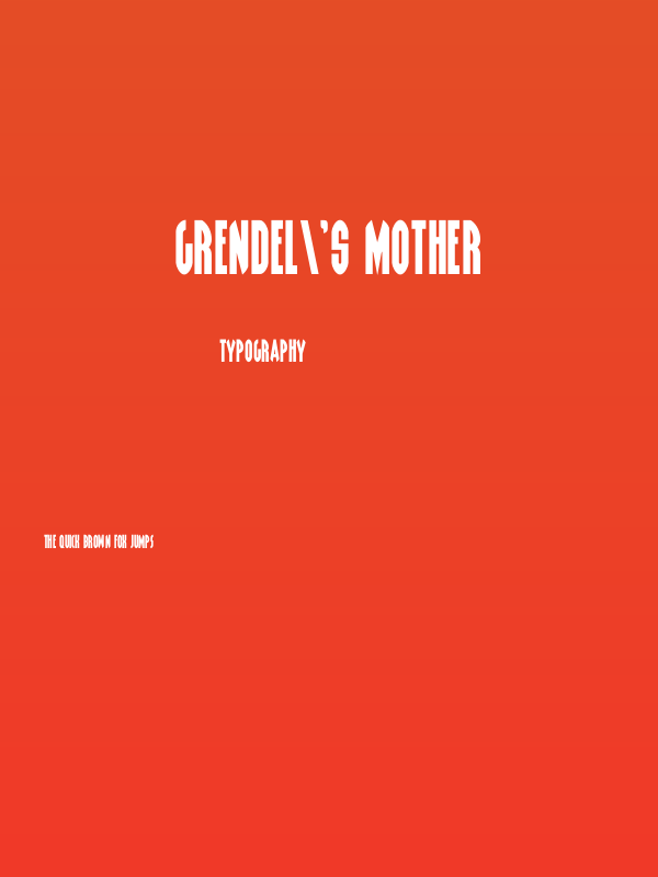 Grendel's Mother Poster